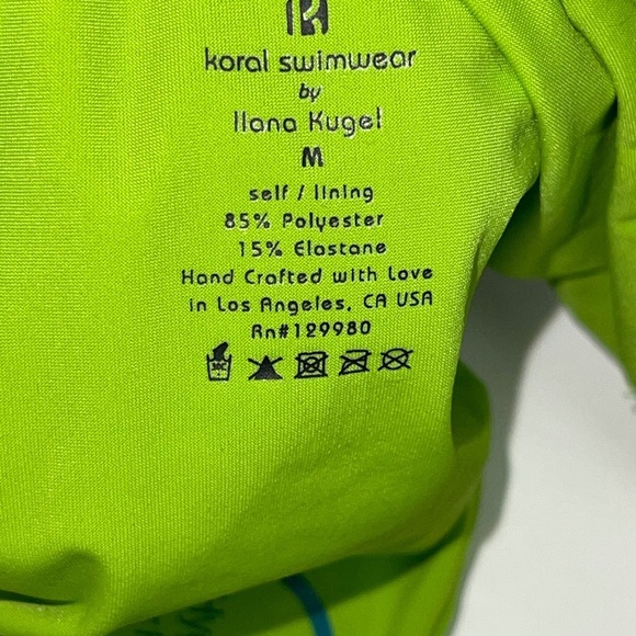 KORAL Swim Bikini Rope Bottoms Lime Green M - Picture 7 of 7